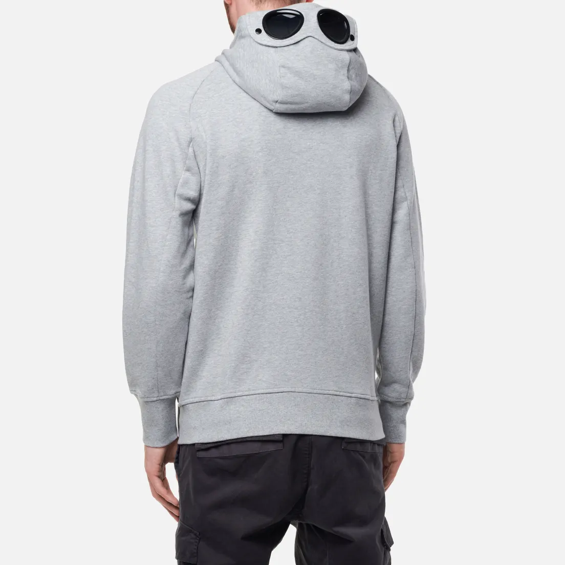C.P. Company Мужская толстовка Diagonal Raised Fleece Zip Goggle Hoodie