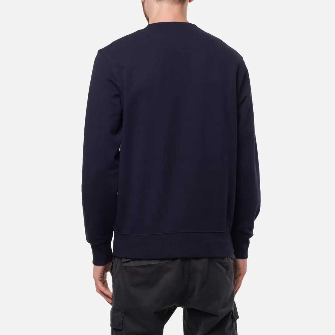 C.P. Company Мужская толстовка Diagonal Raised Fleece Oversized Logo Crew Neck