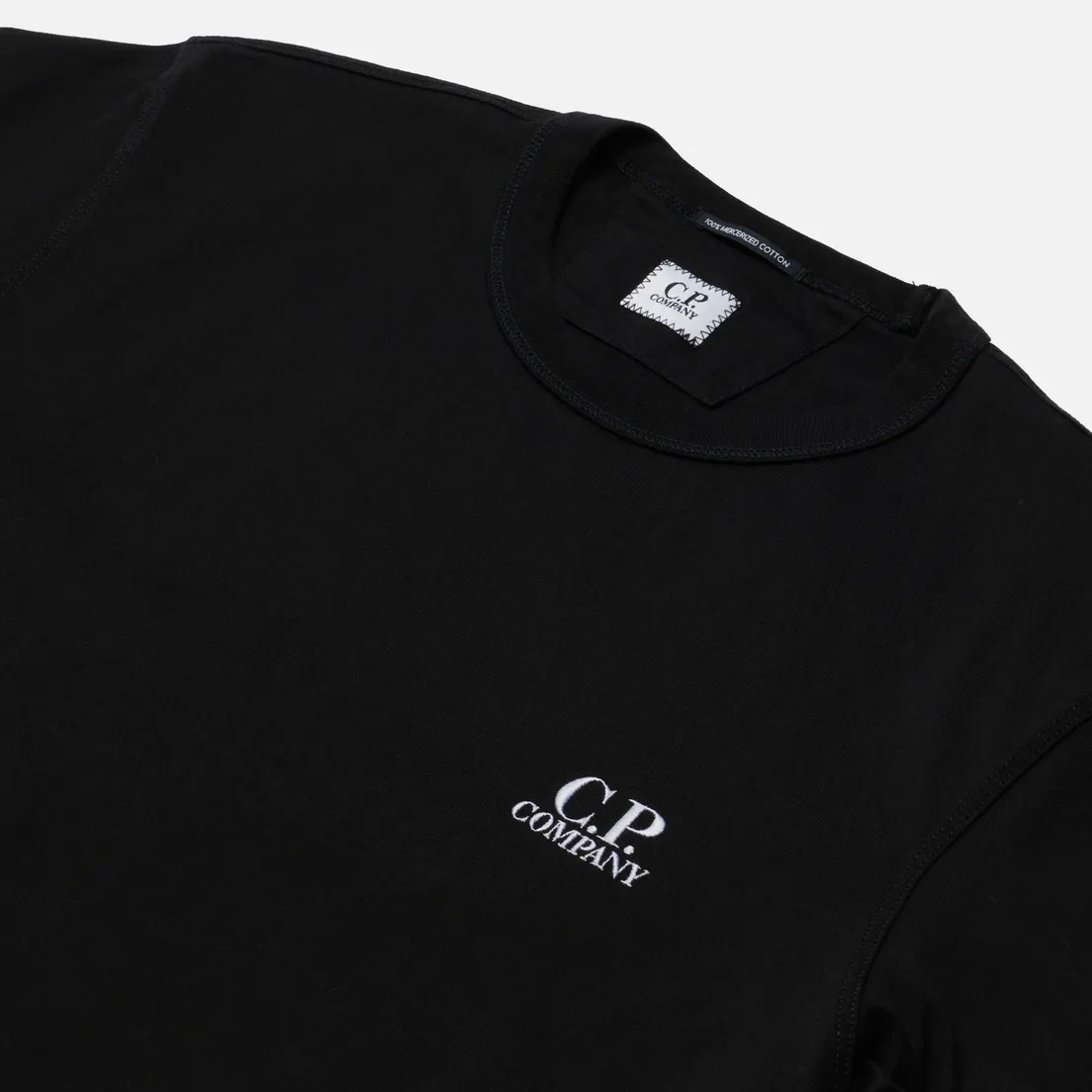 C.P. Company Мужская футболка Mercerized Jersey Print Logo Relaxed Fit