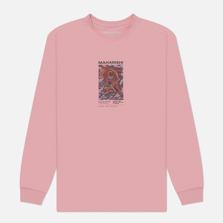 Мужской лонгслив maharishi Tiger Dragon Miltype, цвет розовый, размер XL