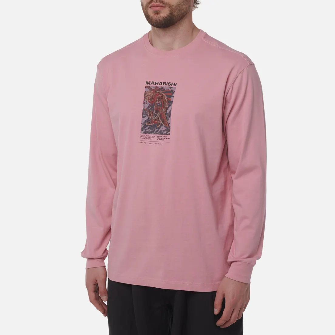 maharishi Мужской лонгслив Tiger Dragon Miltype