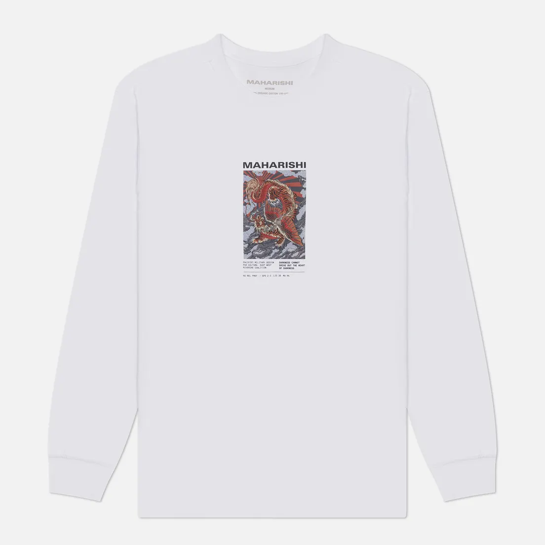 maharishi Мужской лонгслив Tiger Dragon Miltype
