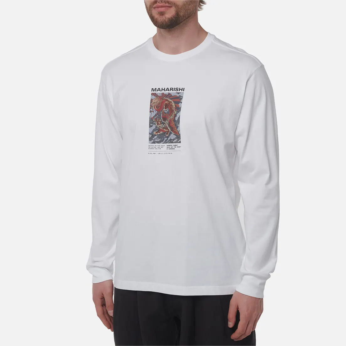 maharishi Мужской лонгслив Tiger Dragon Miltype