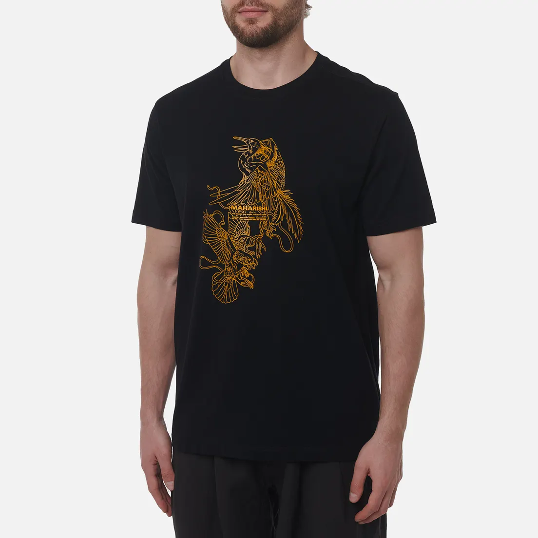 maharishi Мужская футболка Crow & Heron Miltype