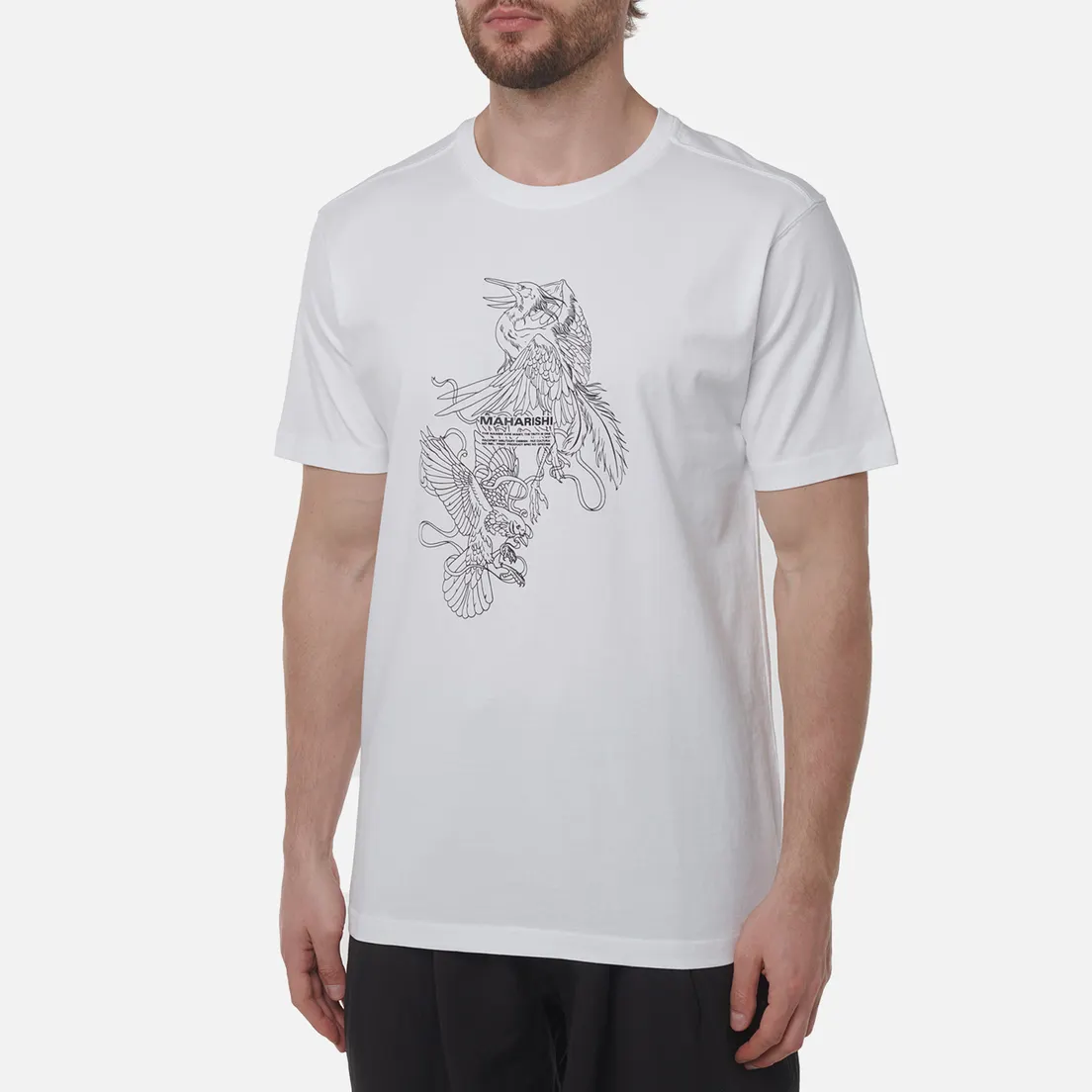 maharishi Мужская футболка Crow & Heron Miltype