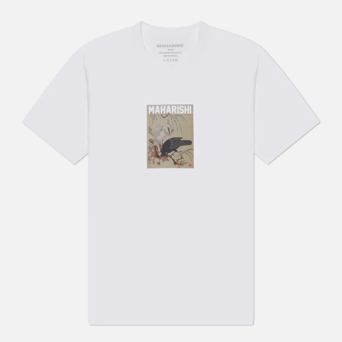 maharishi Мужская футболка x Koryusai Isoda Black Crow White Heron
