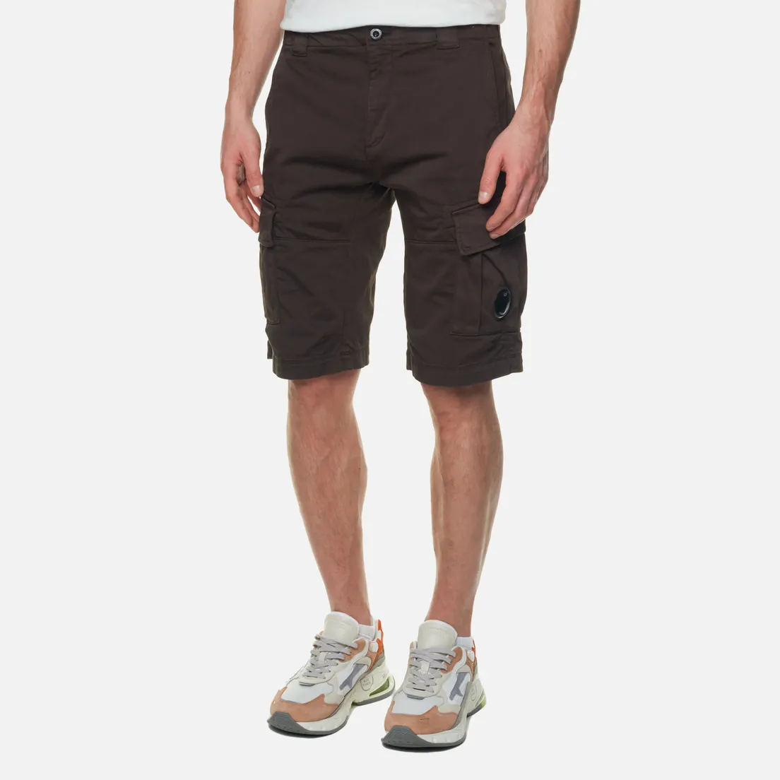 C.P. Company Мужские шорты Stretch Sateen Cargo Garment Dyed