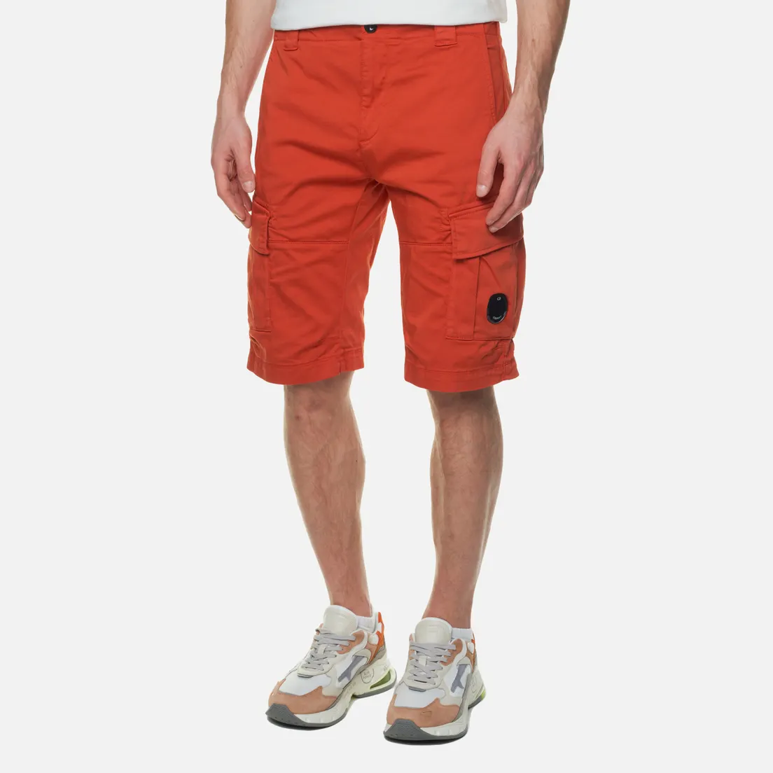 C.P. Company Мужские шорты Stretch Sateen Cargo Garment Dyed