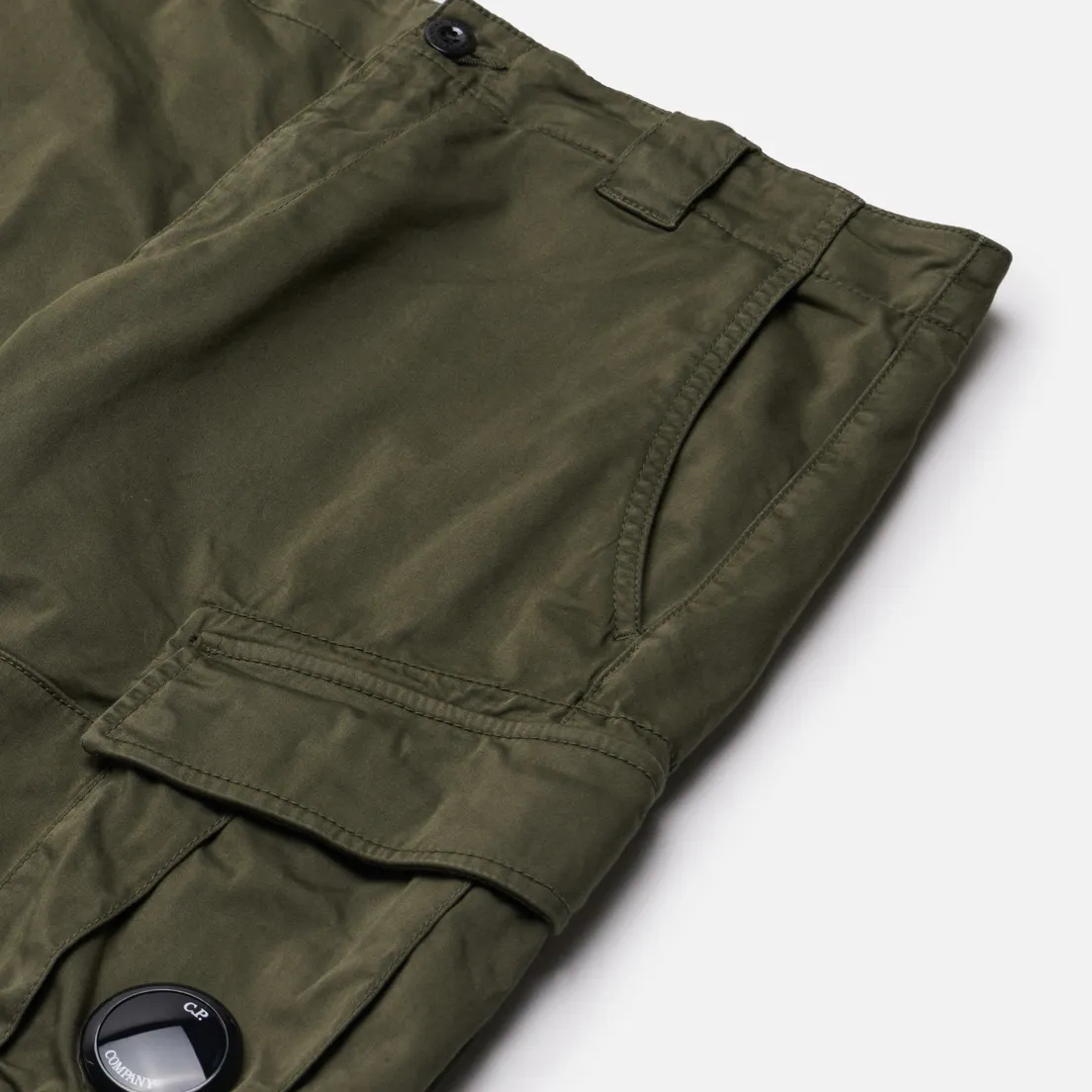 C.P. Company Мужские шорты Stretch Sateen Cargo Garment Dyed