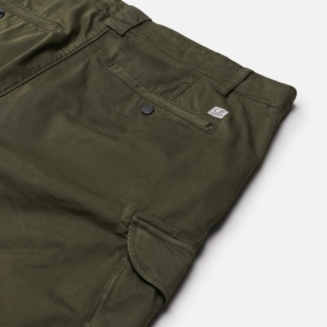 C.P. Company Мужские шорты Stretch Sateen Cargo Garment Dyed