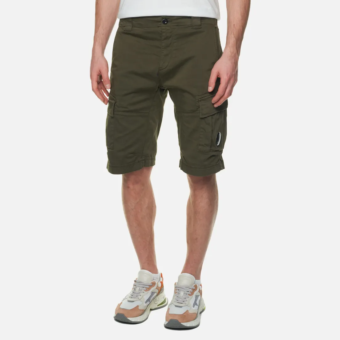C.P. Company Мужские шорты Stretch Sateen Cargo Garment Dyed