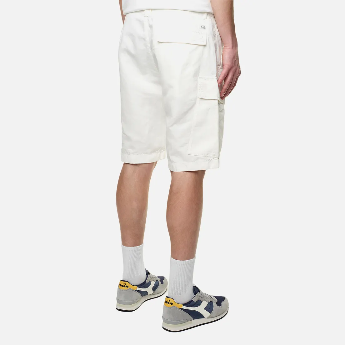 C.P. Company Мужские шорты Cotton/Linen Cargo Garment Dyed
