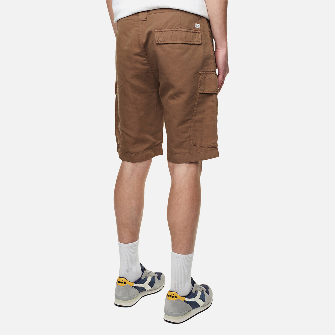 C.P. Company Мужские шорты Cotton/Linen Cargo Garment Dyed