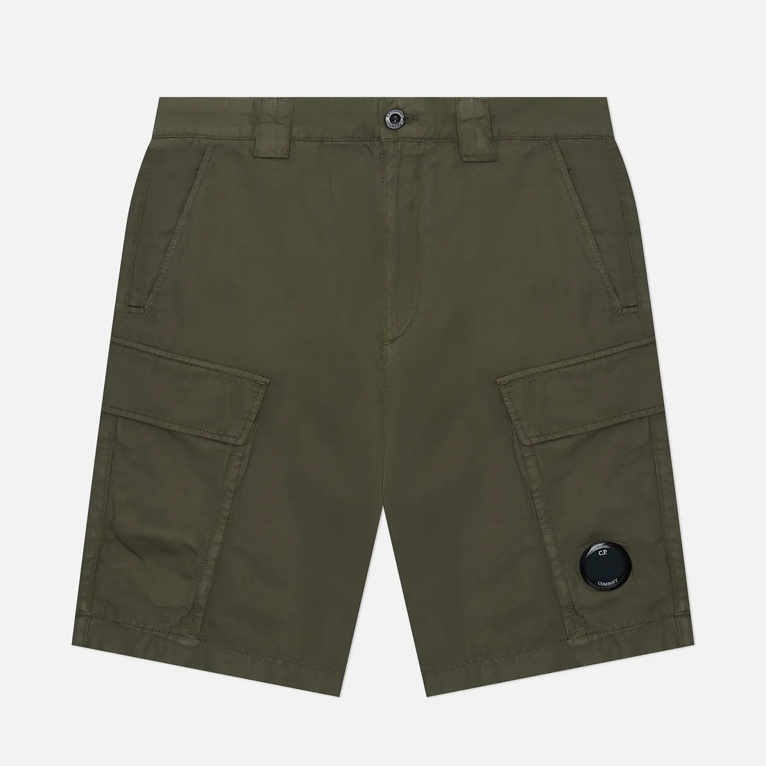 C.P. Company Мужские шорты Cotton/Linen Cargo Garment Dyed