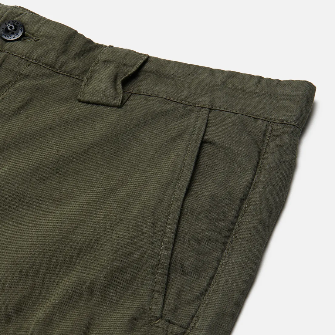 C.P. Company Мужские шорты Cotton/Linen Cargo Garment Dyed