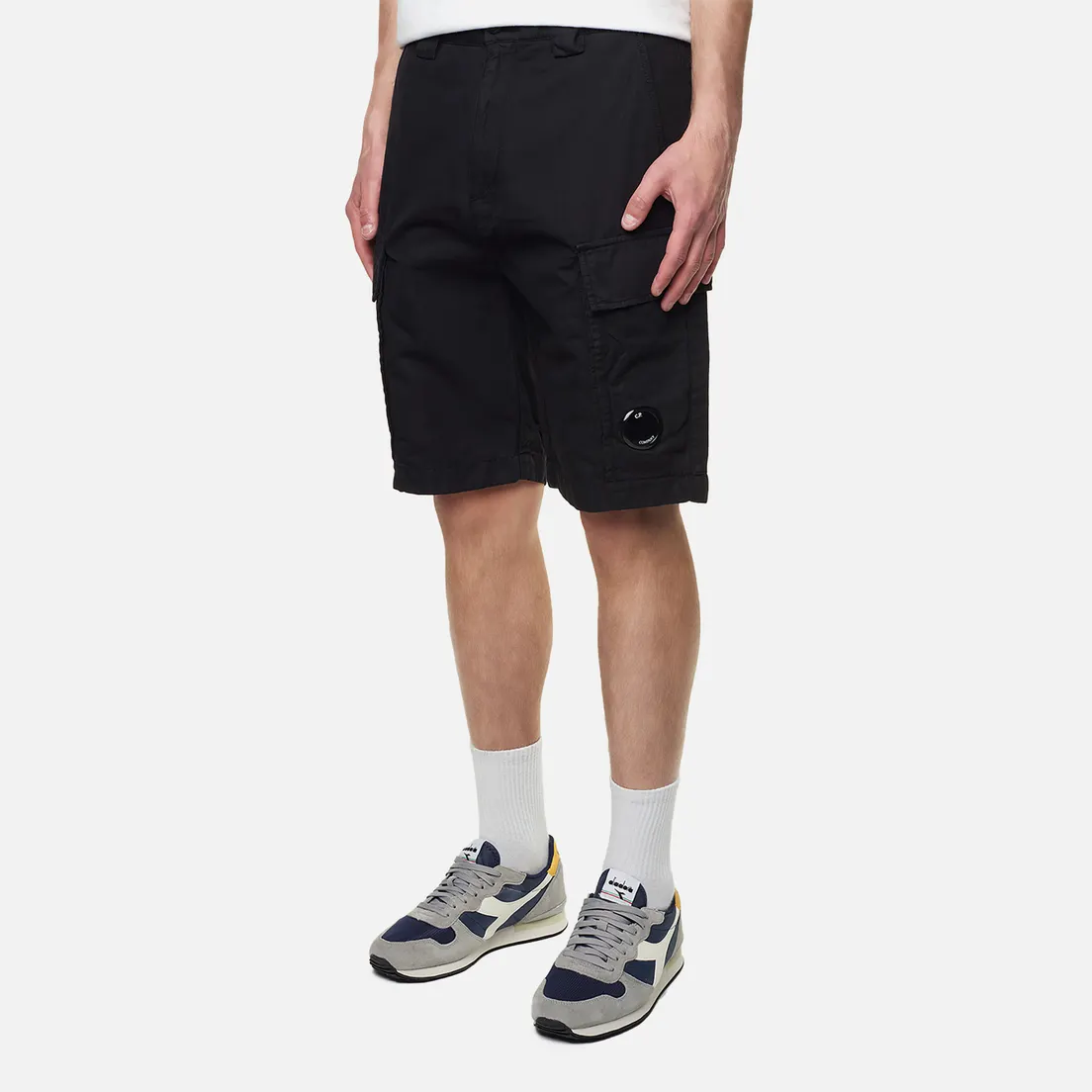 C.P. Company Мужские шорты Cotton/Linen Cargo Garment Dyed