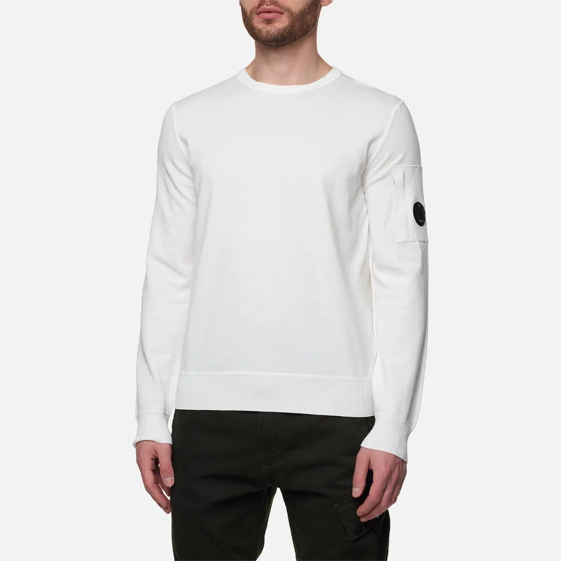 C.P. Company Мужской свитер Cotton Crepe Crew Neck