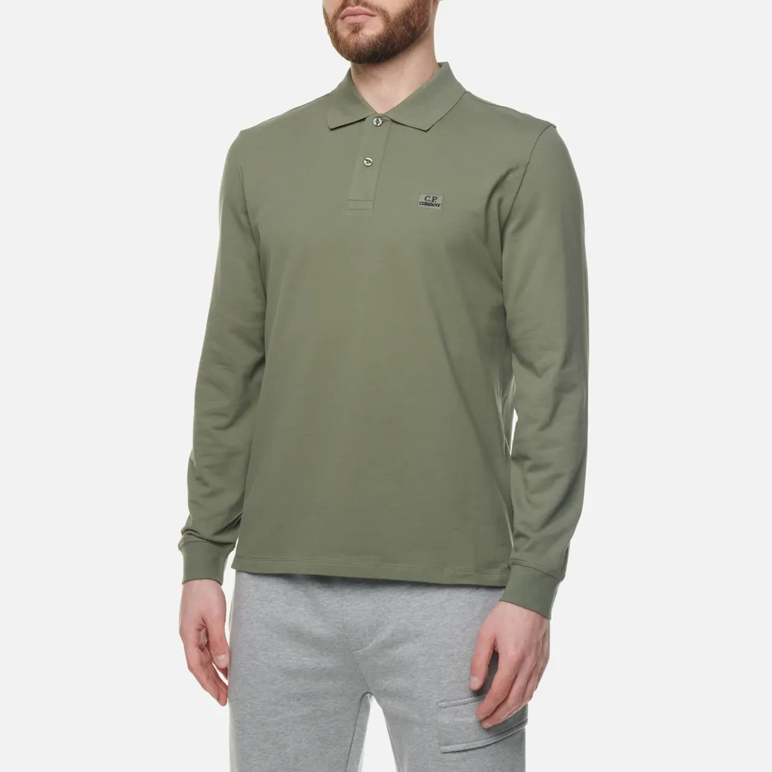 C.P. Company Мужской лонгслив Stretch Piquet Polo