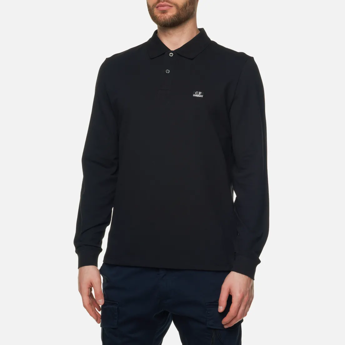 C.P. Company Мужской лонгслив Stretch Piquet Polo
