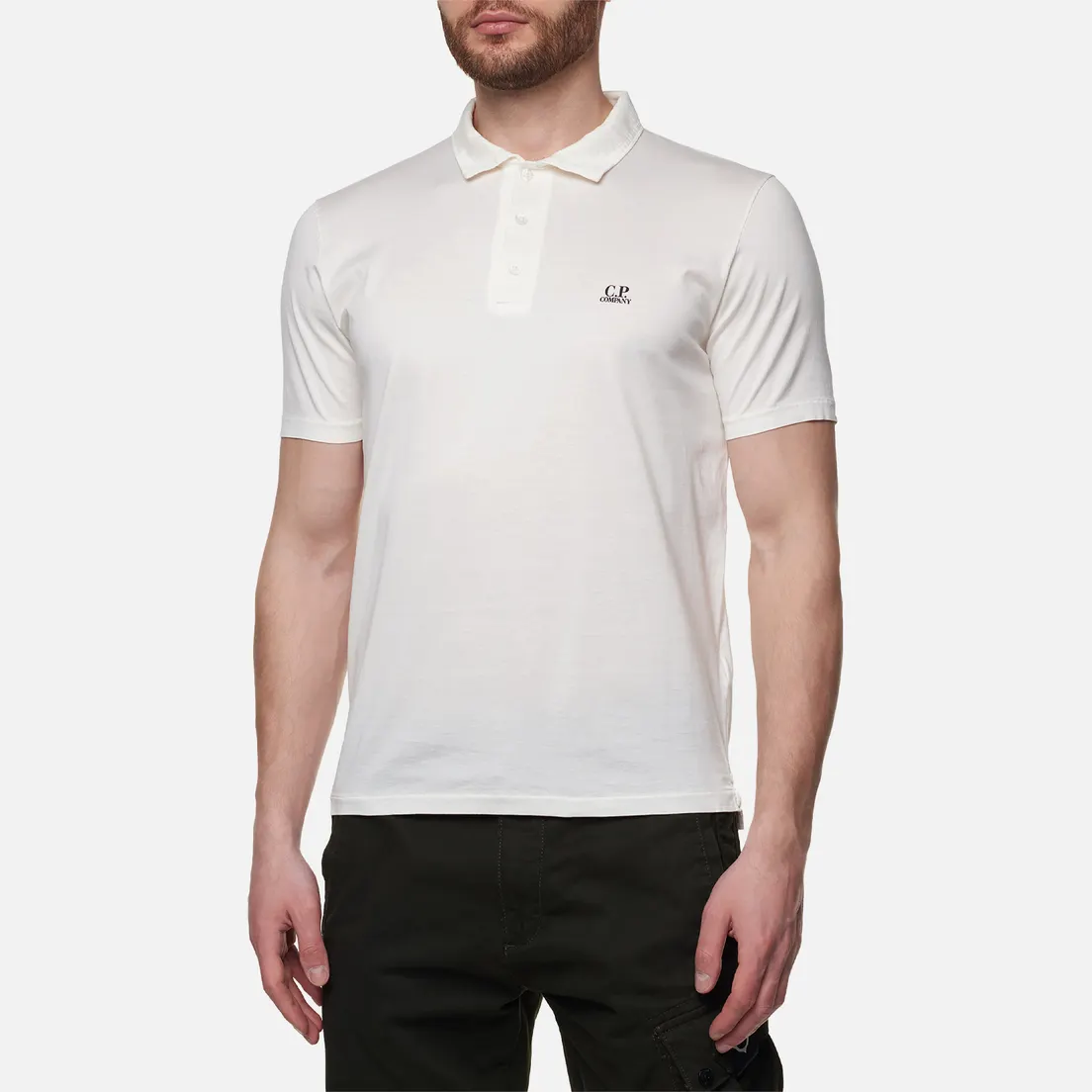 C.P. Company Мужское поло 70/2 Mercerized Jersey Twisted Logo