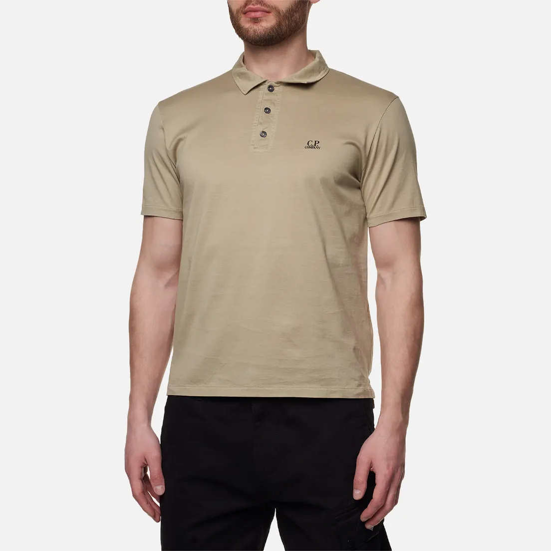C.P. Company Мужское поло 70/2 Mercerized Jersey Twisted Logo