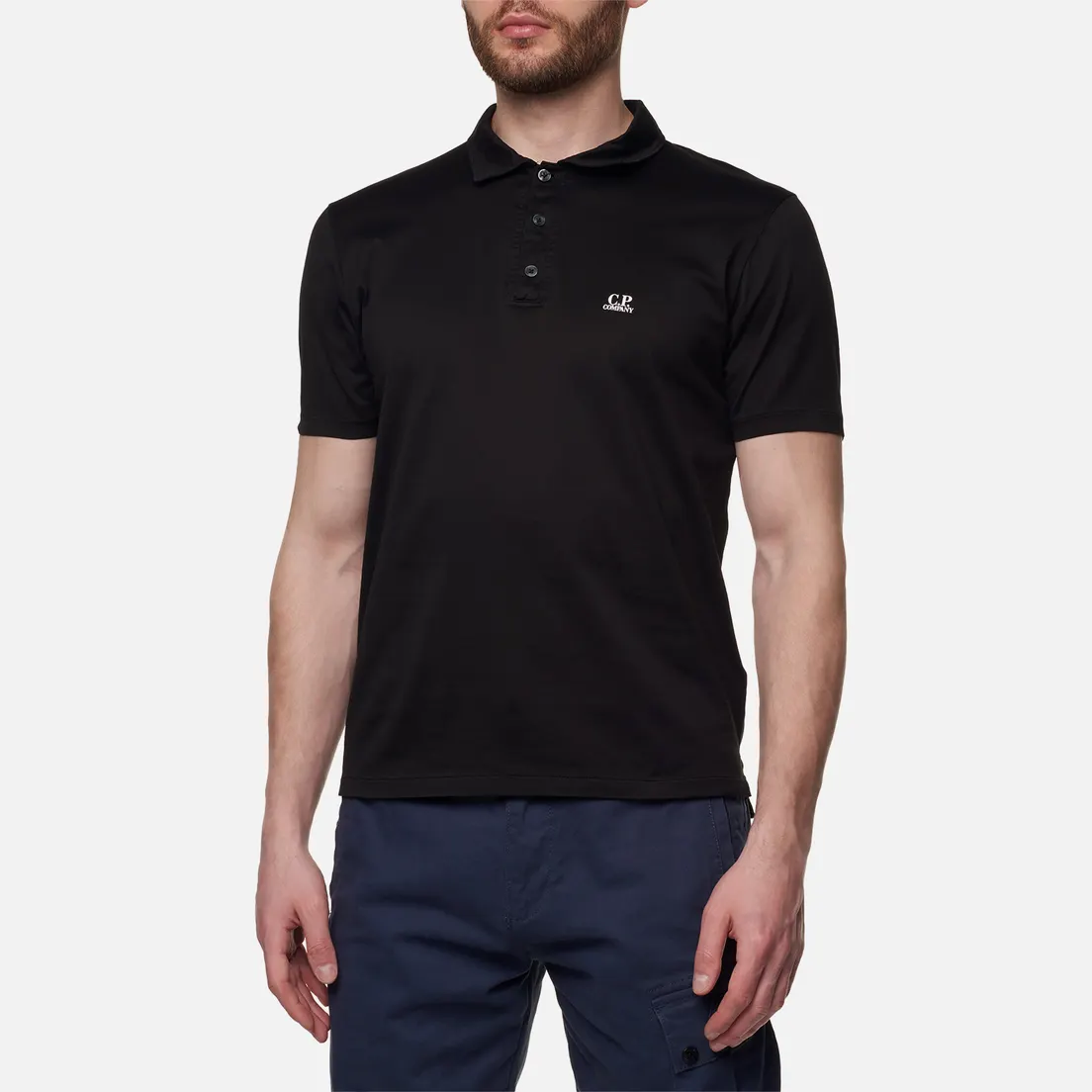 C.P. Company Мужское поло 70/2 Mercerized Jersey Twisted Logo
