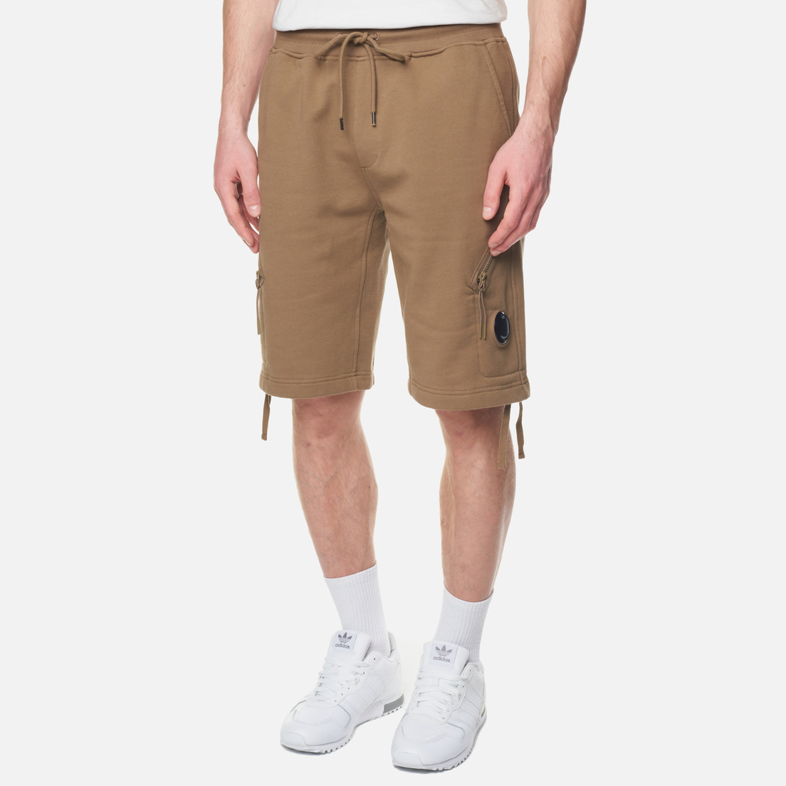 C.P. Company Мужские шорты Diagonal Raised Fleece Zipped Pocket