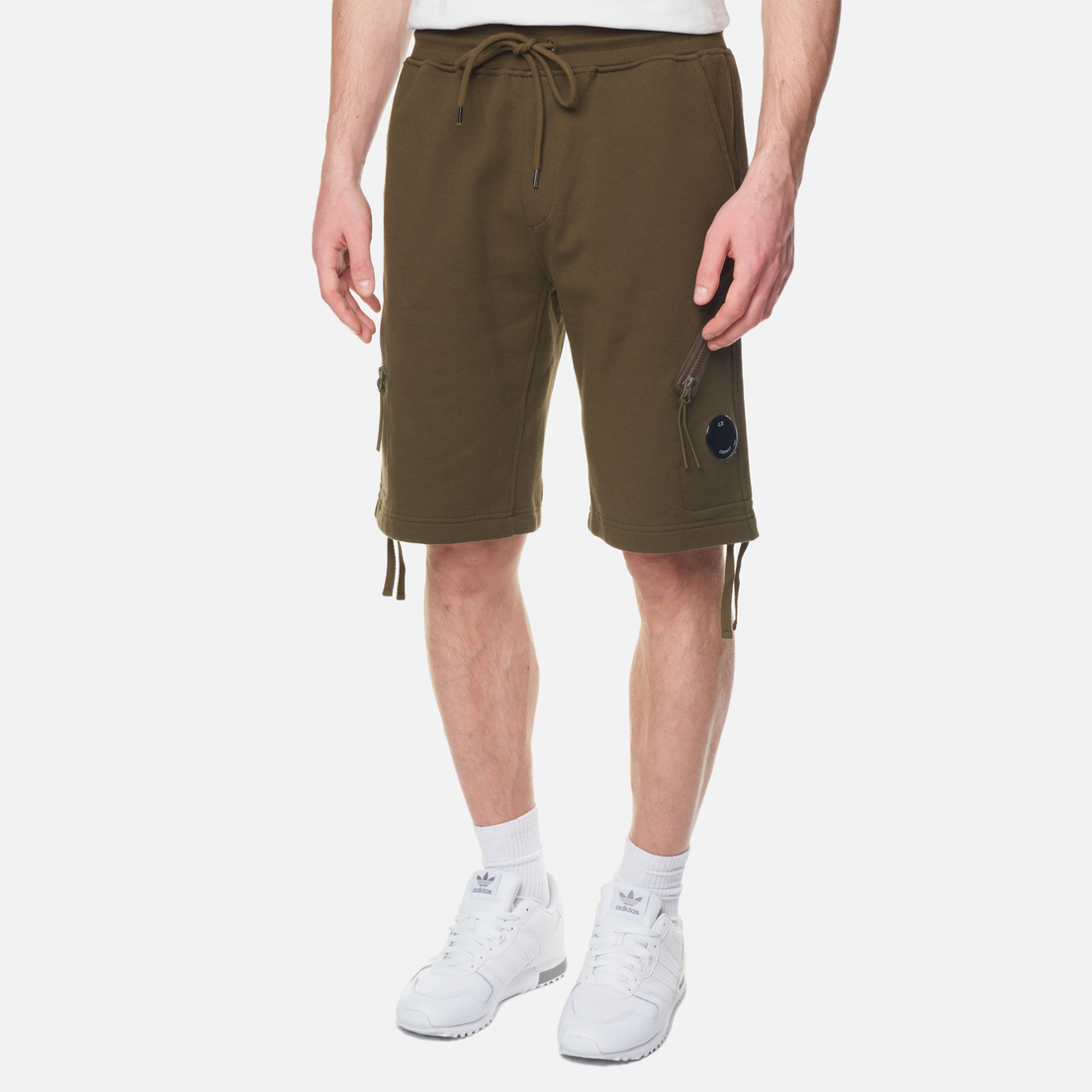 C.P. Company Мужские шорты Diagonal Raised Fleece Zipped Pocket