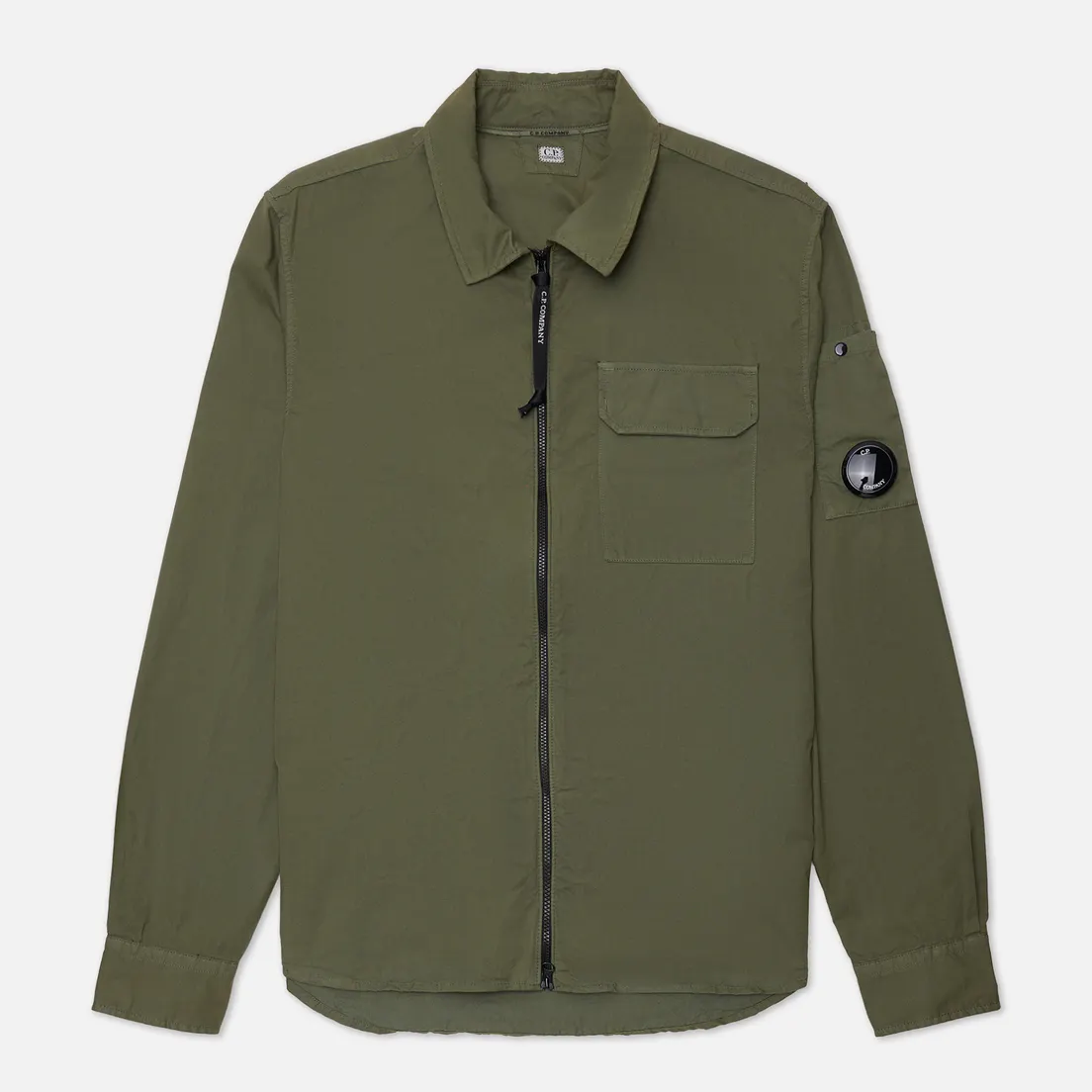 C.P. Company Мужская рубашка Gabardine Zipped