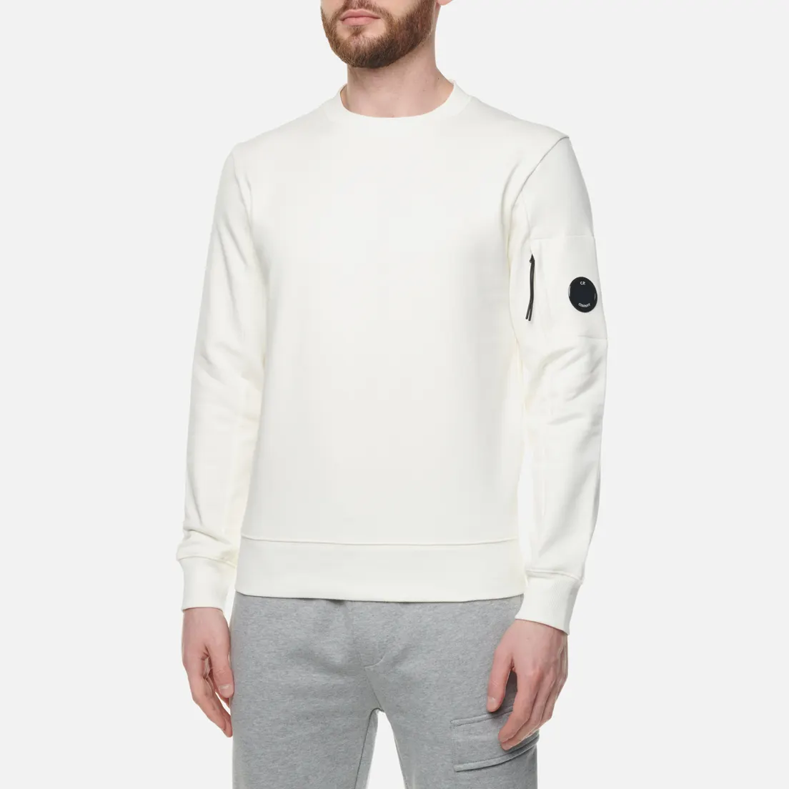 C.P. Company Мужская толстовка Back Logo Diagonal Raised Fleece