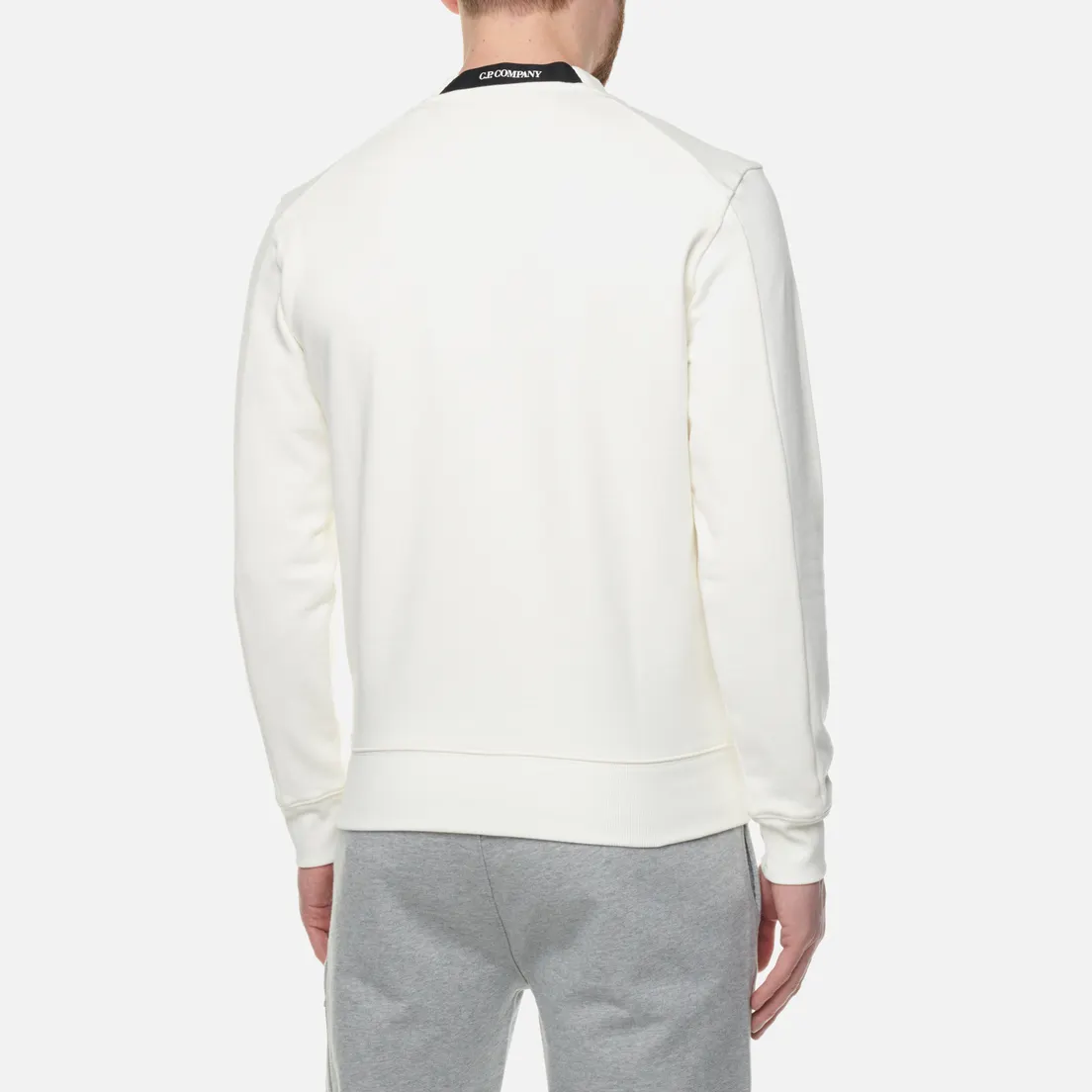 C.P. Company Мужская толстовка Back Logo Diagonal Raised Fleece