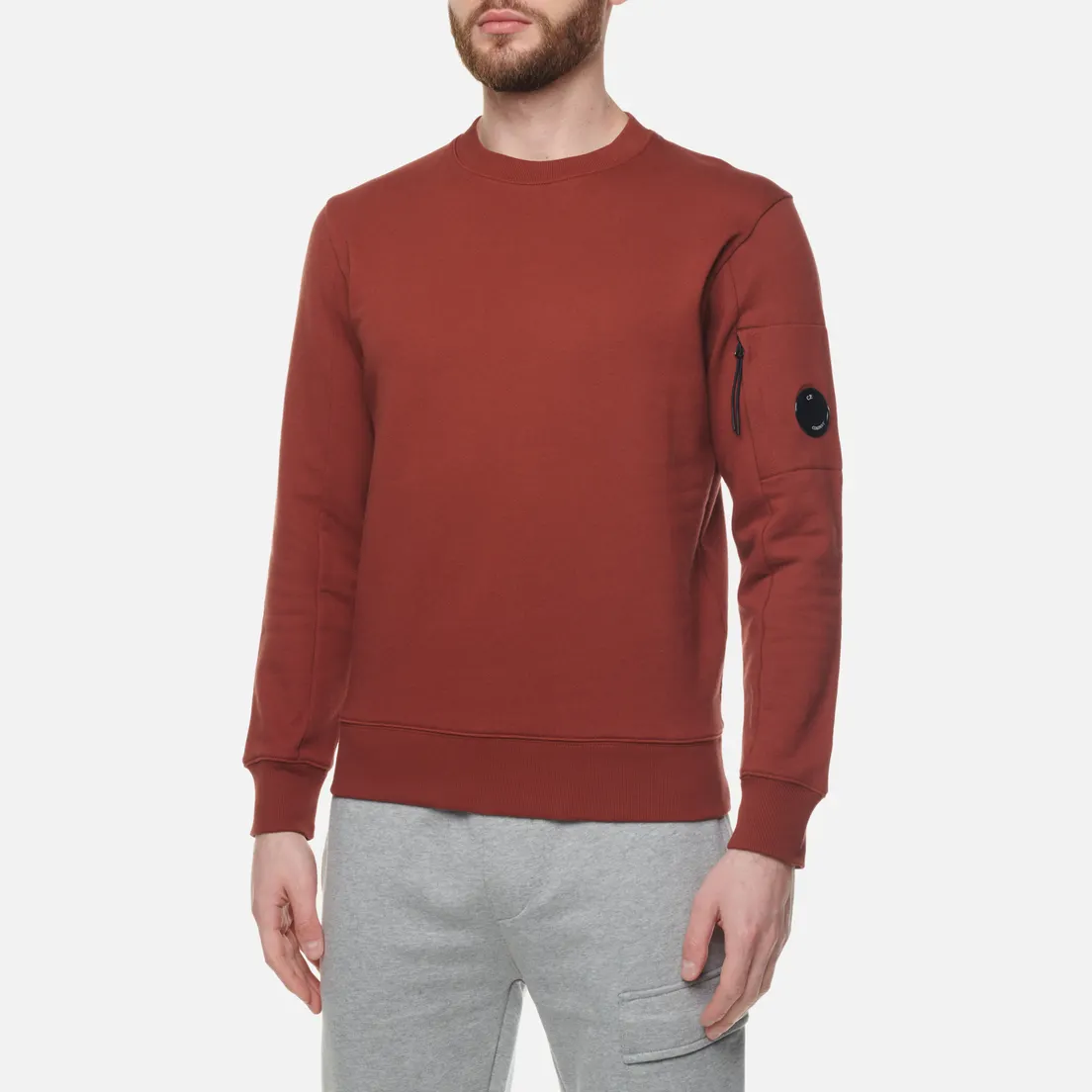 C.P. Company Мужская толстовка Back Logo Diagonal Raised Fleece