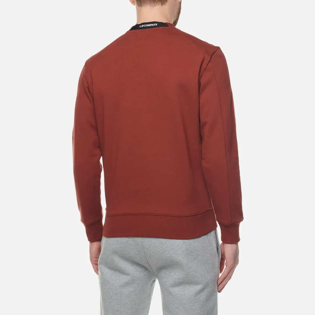 C.P. Company Мужская толстовка Back Logo Diagonal Raised Fleece