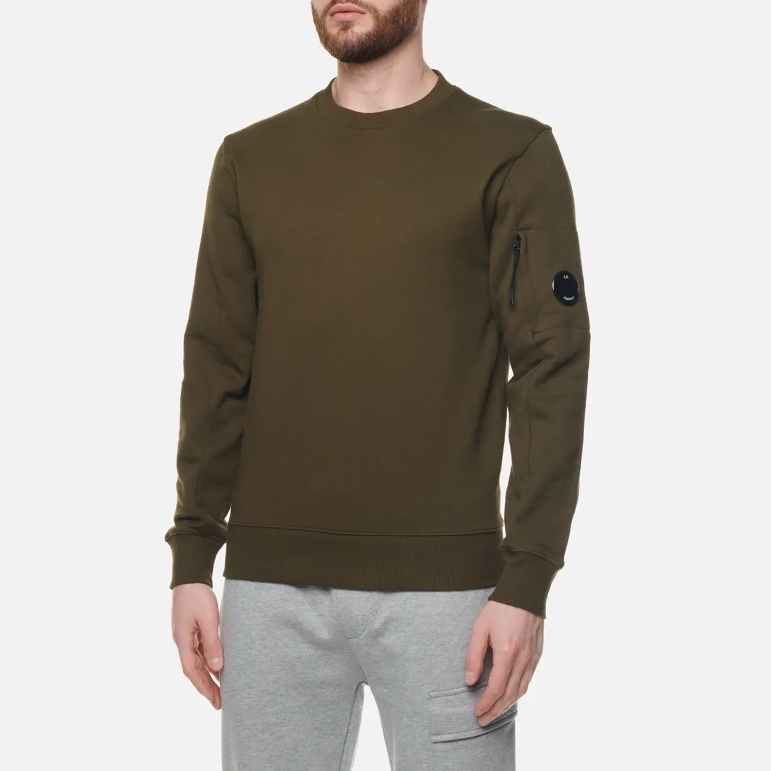 C.P. Company Мужская толстовка Back Logo Diagonal Raised Fleece