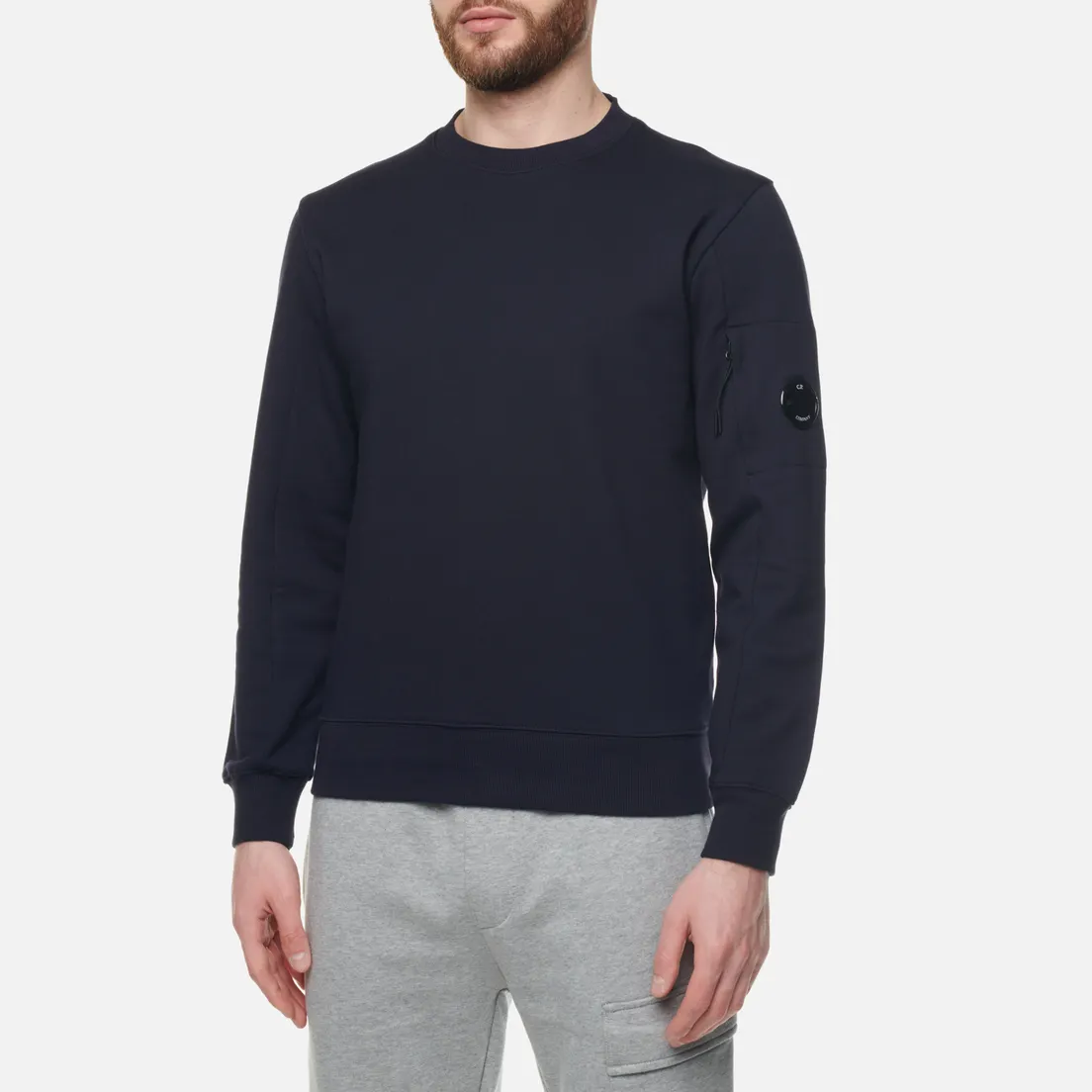 C.P. Company Мужская толстовка Back Logo Diagonal Raised Fleece