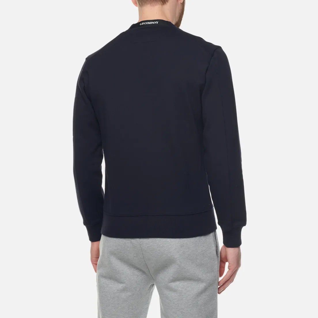 C.P. Company Мужская толстовка Back Logo Diagonal Raised Fleece