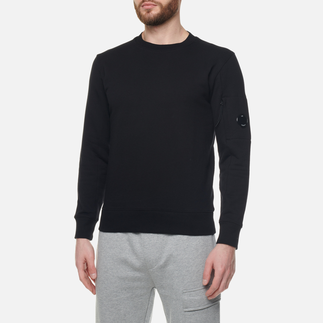 C.P. Company Мужская толстовка Back Logo Diagonal Raised Fleece