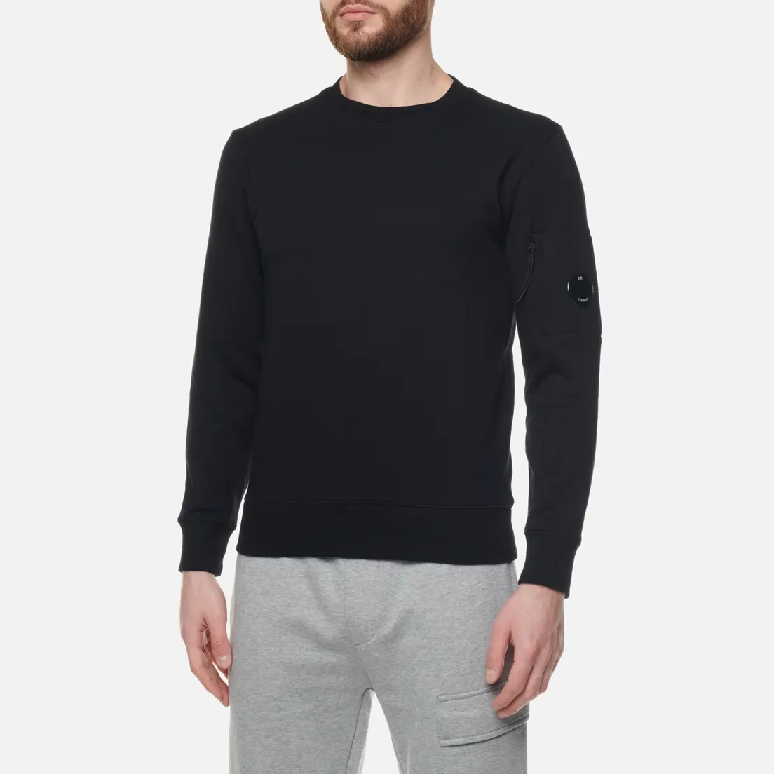 C.P. Company Мужская толстовка Back Logo Diagonal Raised Fleece