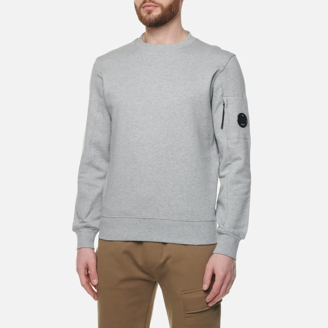 C.P. Company Мужская толстовка Back Logo Diagonal Raised Fleece