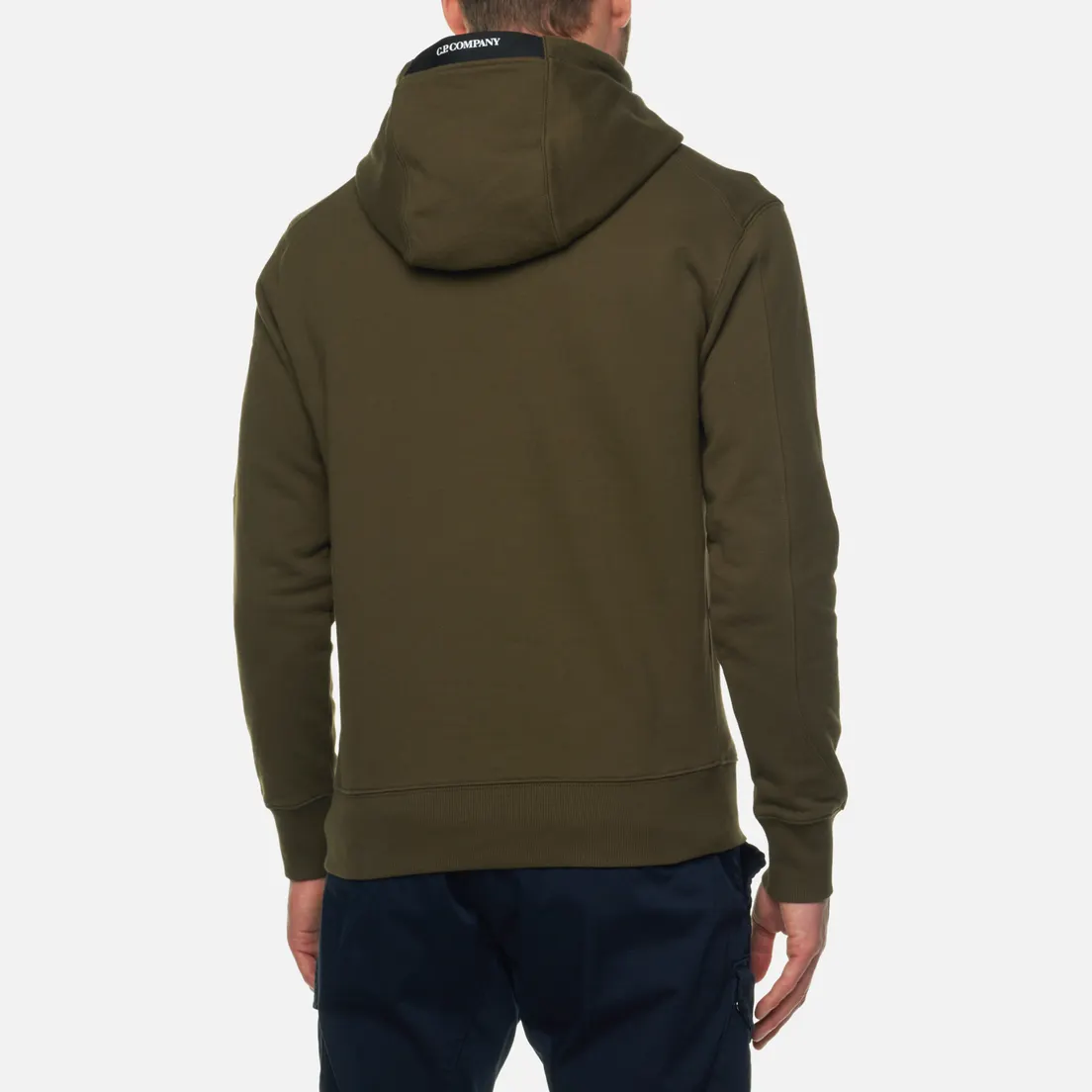 C.P. Company Мужская толстовка Logo Hoodie Diagonal Raised Fleece