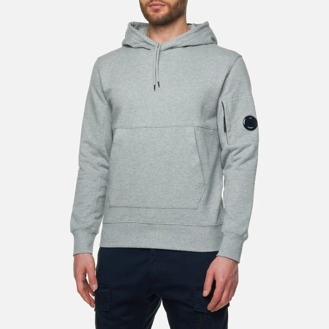 C.P. Company Мужская толстовка Logo Hoodie Diagonal Raised Fleece