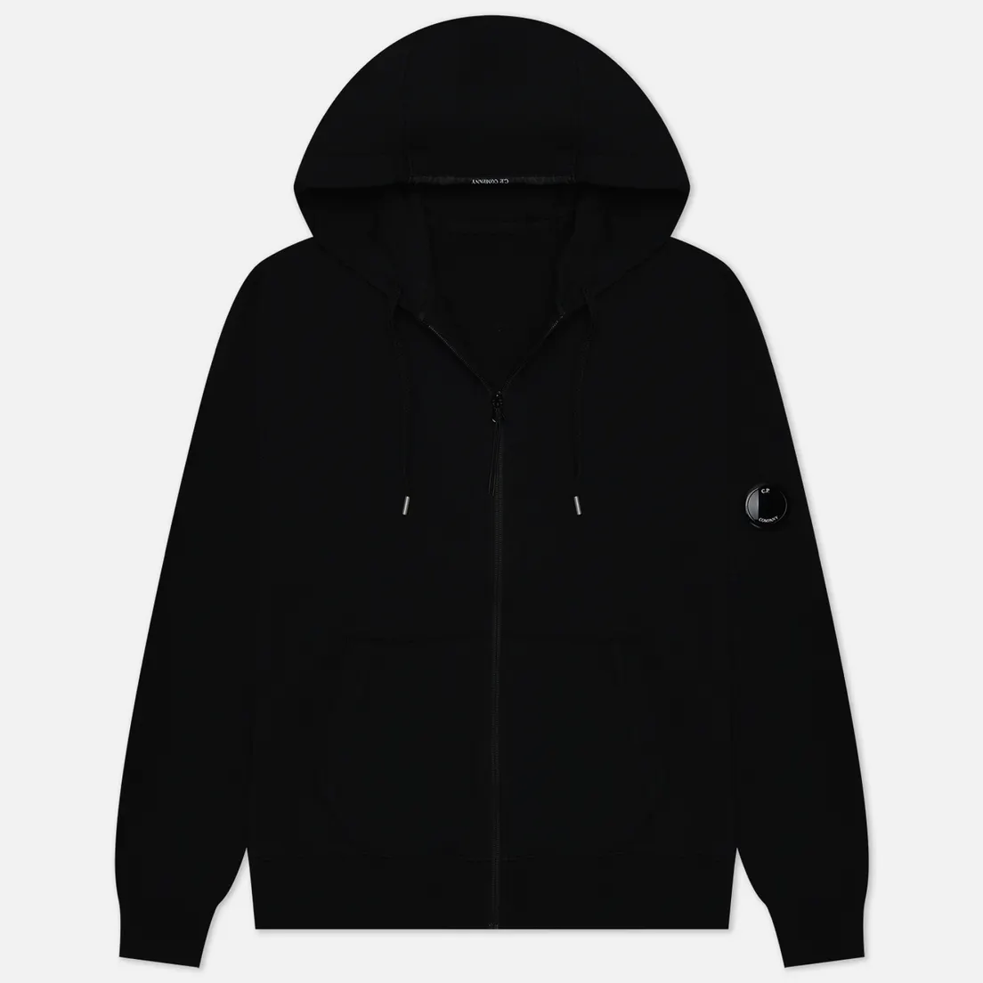 C.P. Company Мужская толстовка Light Fleece Zipped Grament Dyed Hoodie