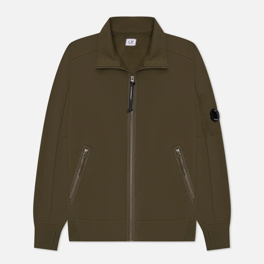 C.P. Company Мужская толстовка Full Zipped Diagonal Raised Fleece