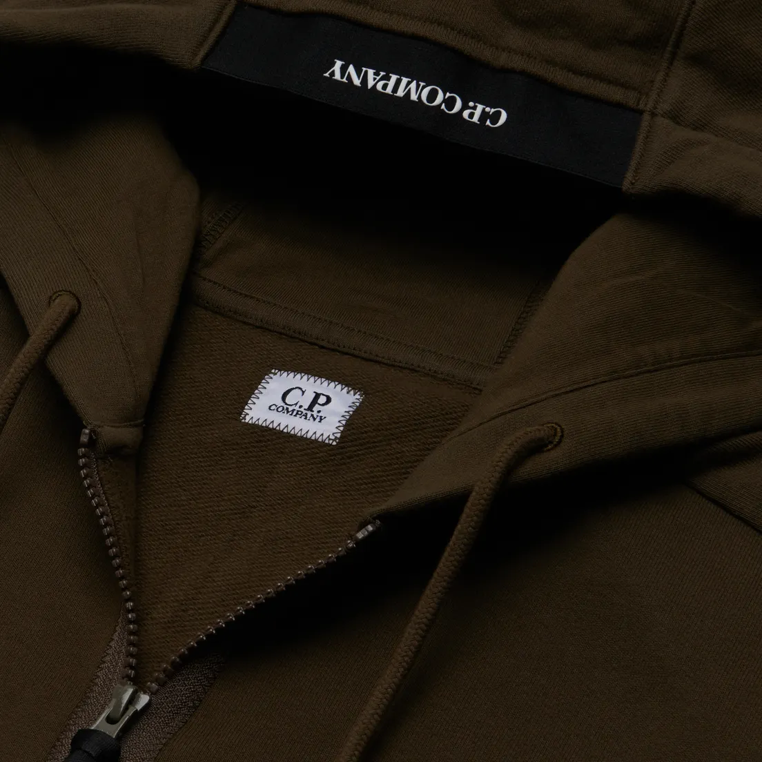 C.P. Company Мужская толстовка Zipped Hoodie Diagonal Raised Fleece