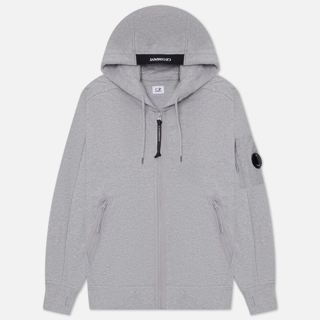C.P. Company Мужская толстовка Zipped Hoodie Diagonal Raised Fleece