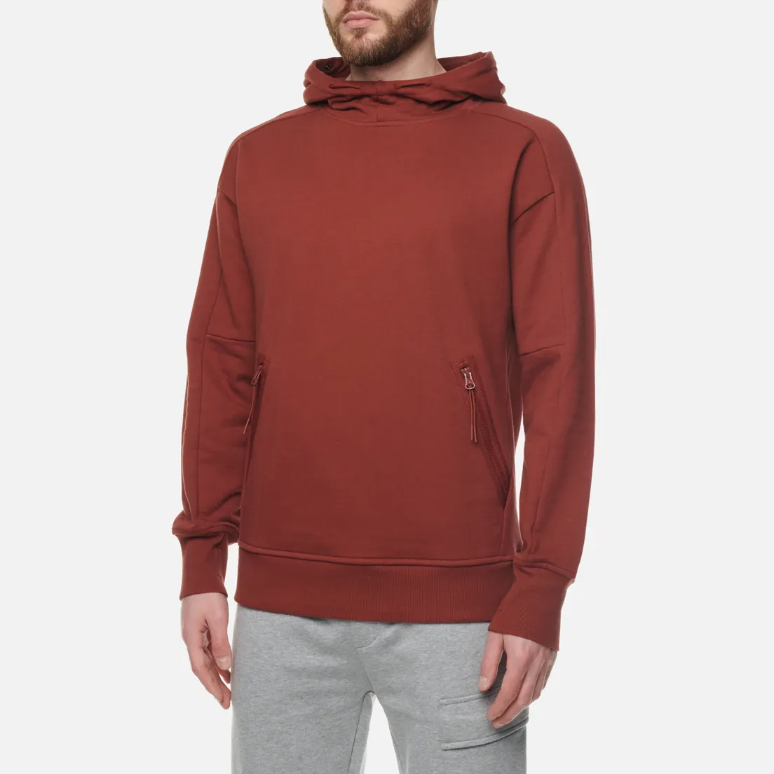 C.P. Company Мужская толстовка Goggle Hoodie Diagonal Raised Fleece