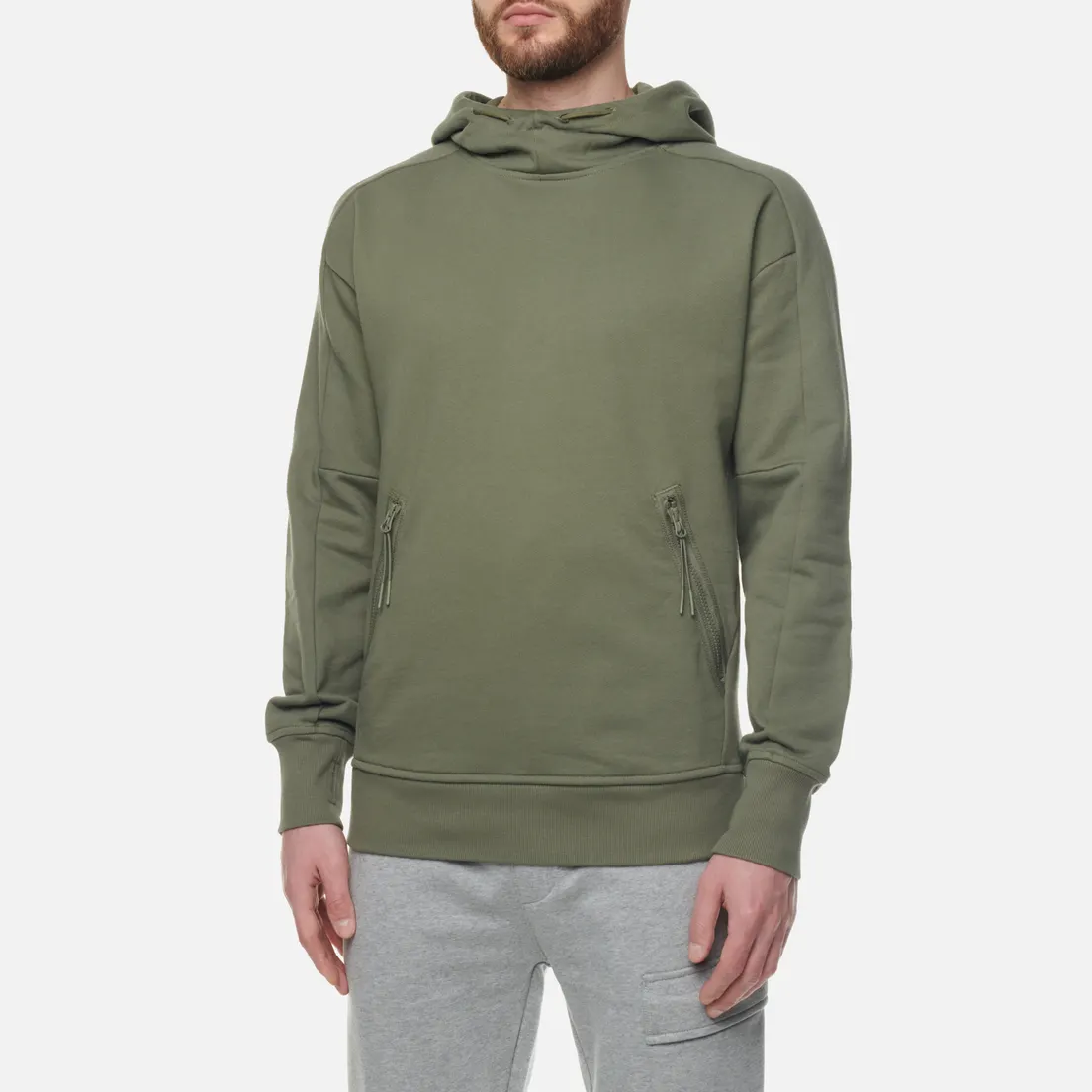 C.P. Company Мужская толстовка Goggle Hoodie Diagonal Raised Fleece