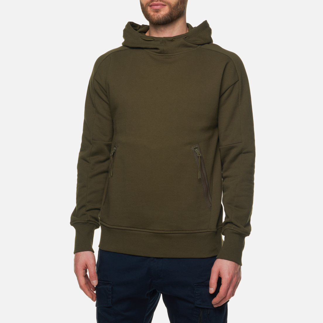 C.P. Company Мужская толстовка Goggle Hoodie Diagonal Raised Fleece