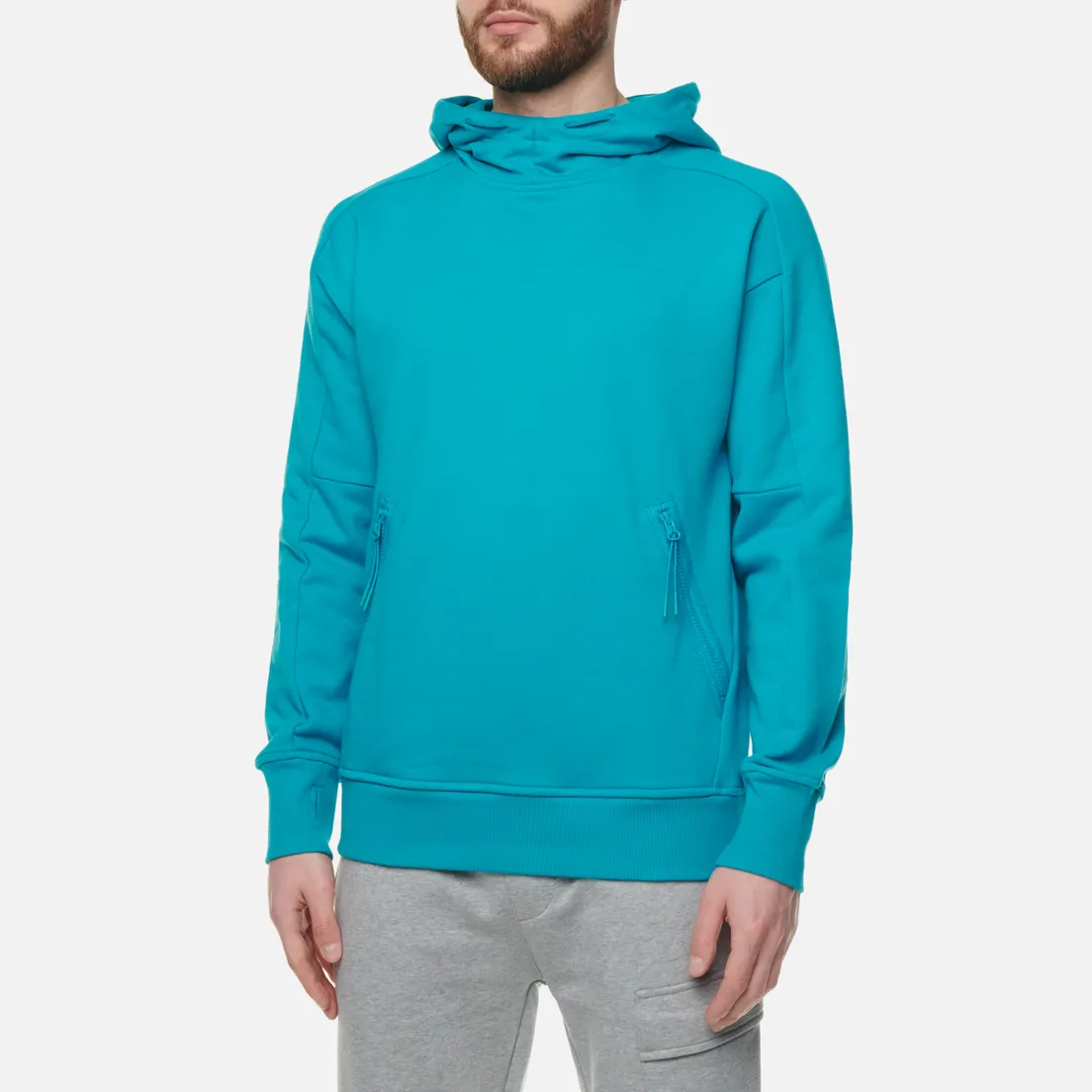 C.P. Company Мужская толстовка Goggle Hoodie Diagonal Raised Fleece