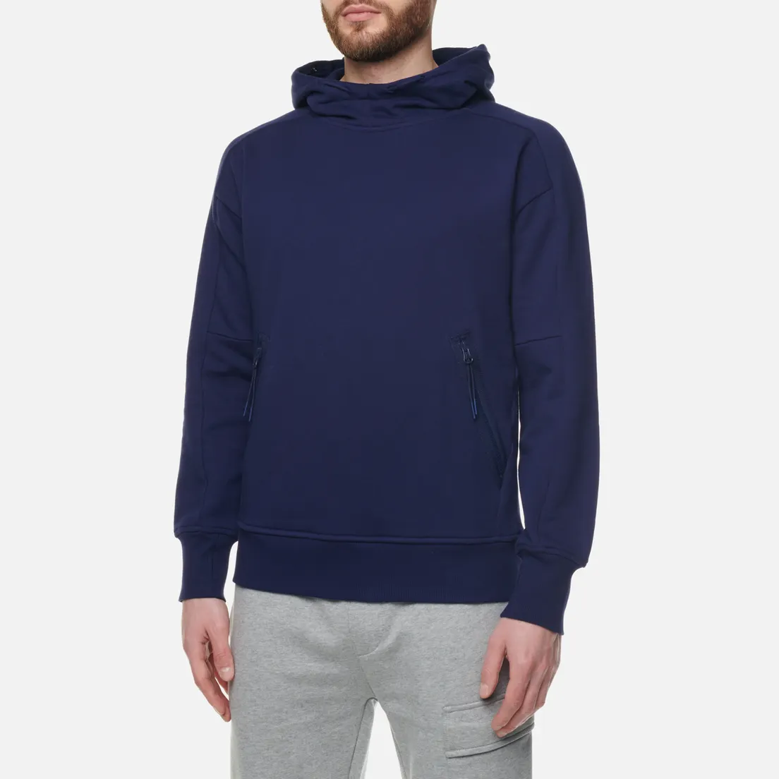 C.P. Company Мужская толстовка Goggle Hoodie Diagonal Raised Fleece